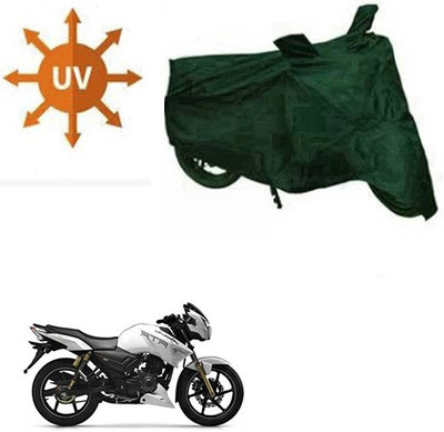 RPSENTTERPR Waterproof Two Wheeler Cover for TVS(Apache RTR 180, Green)