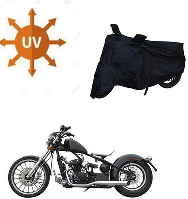 SRENTERPRISES Two Wheeler Cover for Harley Davidson(Bobber 350, Black)