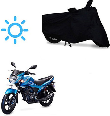 MOTOWORLD Two Wheeler Cover for TVS(Victor New, Black)