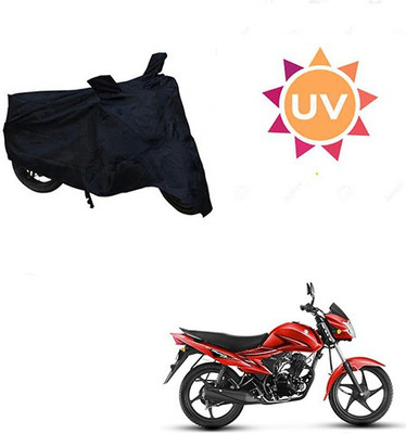 saanvi Waterproof Two Wheeler Cover for Suzuki(Hayate, Black)