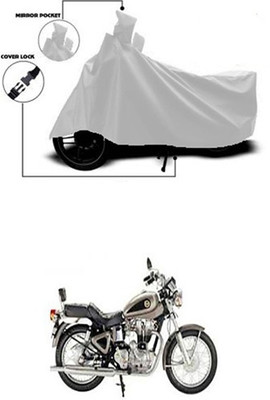 Gromaa Two Wheeler Cover for Royal Enfield(Silver)