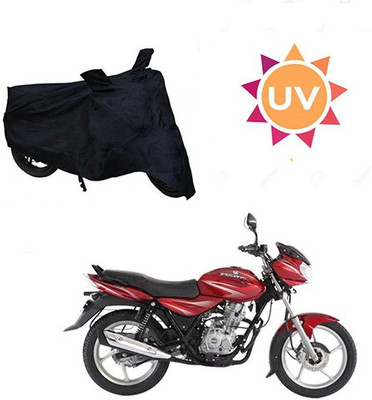 saanvi Waterproof Two Wheeler Cover for Bajaj(Discover 125 DTS-i, Black)