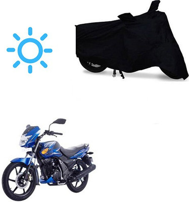 MOTOWORLD Waterproof Two Wheeler Cover for TVS(Flame SR125, Black)