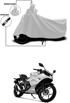 Wadhwa Creations Two Wheeler Cover for Suzuki(Gixxer SF, Silver)