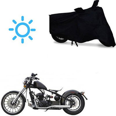 SRENTERPRISES Two Wheeler Cover for Harley Davidson(Bobber 350, Black)