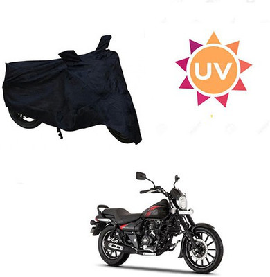 saanvi Waterproof Two Wheeler Cover for Bajaj(Avenger 220 Street, Black)