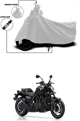 Wadhwa Creations Two Wheeler Cover for Yamaha(VMAX, Silver)