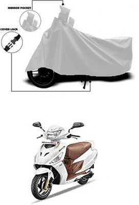 Gromaa Two Wheeler Cover for Hero(Silver)