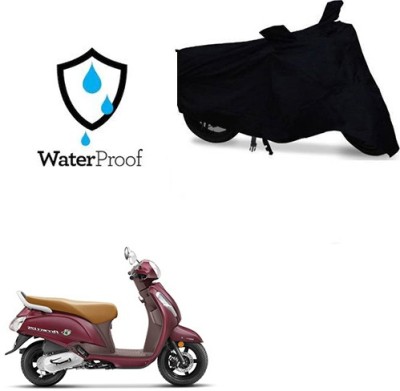 Mdstar Waterproof Two Wheeler Cover for Suzuki(Access SE, Black)