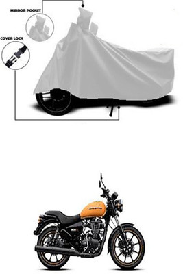 Gromaa Two Wheeler Cover for Royal Enfield(Silver)