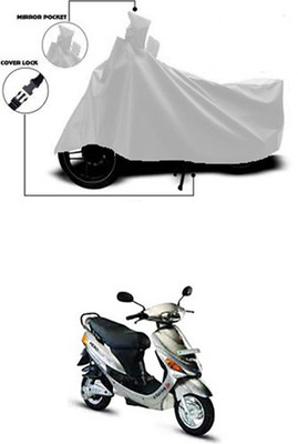 Wadhwa Creations Two Wheeler Cover for Hero(E Sprint, Silver)