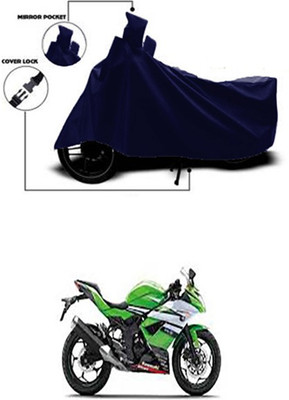 Wadhwa Creations Two Wheeler Cover for Kawasaki(Ninja 250, Blue)
