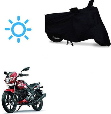 Mdstar Waterproof Two Wheeler Cover for TVS(Flame, Black)