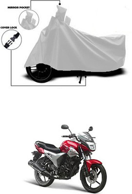 Wadhwa Creations Two Wheeler Cover for Yamaha(SZ X, Silver)