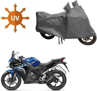 RPSENTTERPR Waterproof Two Wheeler Cover for Honda(CBR 150R, Grey)