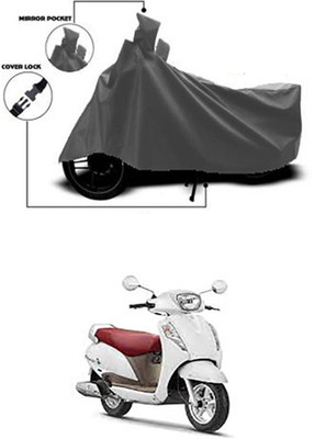 Gromaa Two Wheeler Cover for Suzuki(Grey)