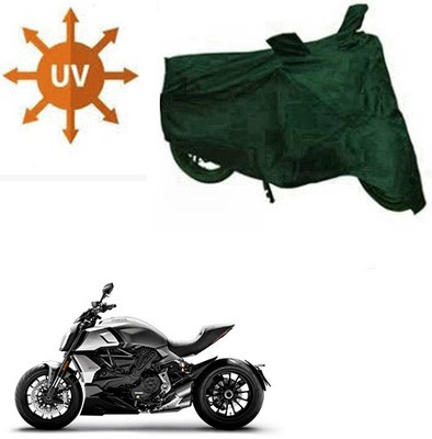 RPSENTTERPR Waterproof Two Wheeler Cover for Ducati(Diavel, Green)