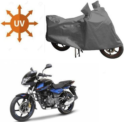 Feel heaven Waterproof Two Wheeler Cover for Bajaj(Pulsar 150 DTS-i, Grey)