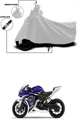 Wadhwa Creations Two Wheeler Cover for Yamaha(YZF R25, Silver)