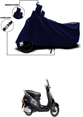 Gromaa Two Wheeler Cover for Kinetic(Blue)