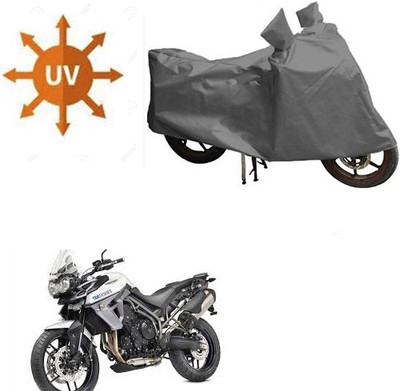 RPSENTTERPR Waterproof Two Wheeler Cover for Triumph(Tiger 800 XR, Grey)