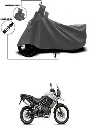 Wadhwa Creations Two Wheeler Cover for Triumph(Tiger 800 XCA, Grey)