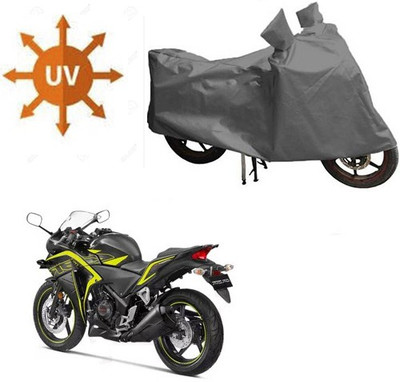 RPSENTTERPR Waterproof Two Wheeler Cover for Honda(CBR 250R, Grey)