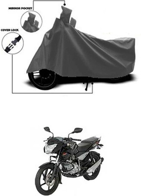 Wadhwa Creations Two Wheeler Cover for Bajaj(Pulsar 135 LS DTS-i, Grey)