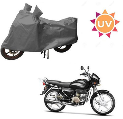 RPSENTTERPR Waterproof Two Wheeler Cover for Hero(Splendor Plus, Grey)
