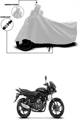 Wadhwa Creations Two Wheeler Cover for Bajaj(Pulsar 150, Silver)
