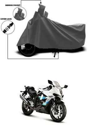 Wadhwa Creations Two Wheeler Cover for Hyosung(GT250R, Grey)