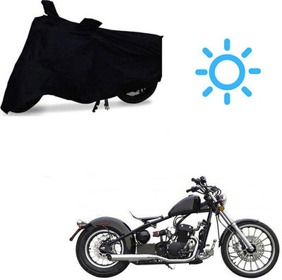 SRENTERPRISES Two Wheeler Cover for Harley Davidson(Bobber 350, Black)