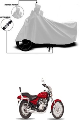 Gromaa Two Wheeler Cover for Bajaj(Enticer, Silver)