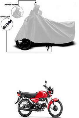Wadhwa Creations Two Wheeler Cover for Hero(HF Dawn, Silver)