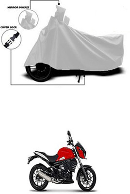 Wadhwa Creations Two Wheeler Cover for Mahindra(Silver)