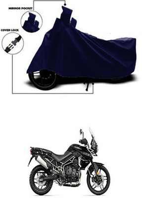 Wadhwa Creations Two Wheeler Cover for Triumph(Tiger 800 XR, Blue)