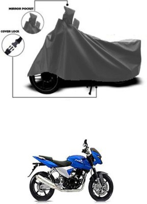 Wadhwa Creations Two Wheeler Cover for Bajaj(Pulsar 200 NS DTS-i, Grey)