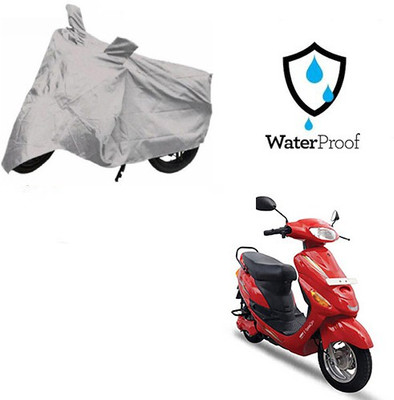 MOTOWORLD Waterproof Two Wheeler Cover for Hero(E Sprint, Silver)
