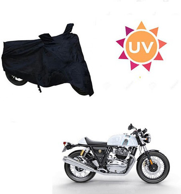 SRENTERPRISES Two Wheeler Cover for Royal Enfield(Continental GT, Black)