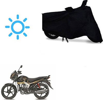 SRENTERPRISES Two Wheeler Cover for Mahindra(Centuro, Black)