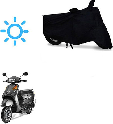 SRENTERPRISES Two Wheeler Cover for Indus(Yo Spark, Black)