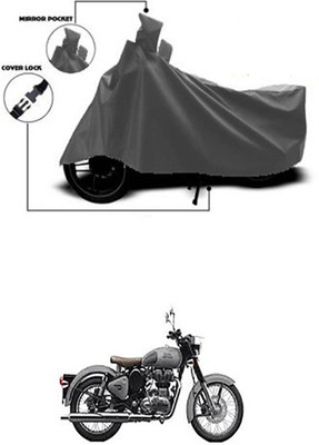 Gromaa Two Wheeler Cover for Royal Enfield(Grey)