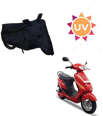 saanvi Waterproof Two Wheeler Cover for Hero(E Sprint, Black)
