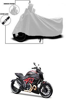 Wadhwa Creations Two Wheeler Cover for Ducati(Silver)