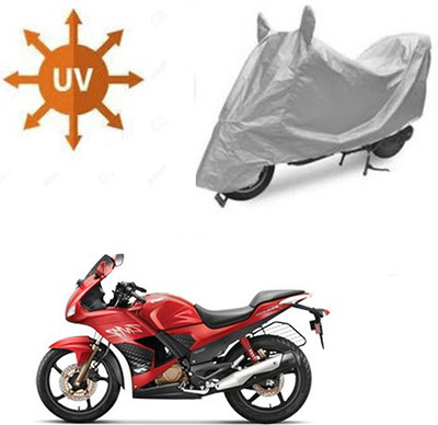 SRENTERPRISES Two Wheeler Cover for Hero(Karizma ZMR, Silver)