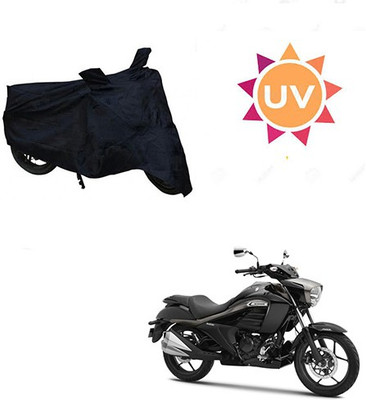 Mdstar Waterproof Two Wheeler Cover for Suzuki(Intruder, Black)