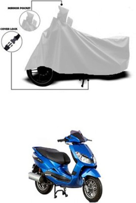 Wadhwa Creations Two Wheeler Cover for Bajaj(Sunny, Silver)