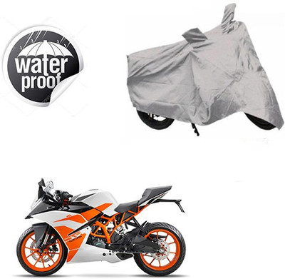 Motoren Waterproof Two Wheeler Cover for KTM(Duke 200, Silver)
