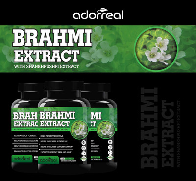 Adorreal Brahmi Extract with shankhpushpi Extract 120 Capsules (Pack of 1)(120 Tablets)