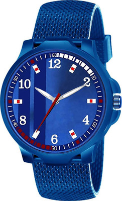 PAPIO M 4059 Blue Blue Dial Blue Colored Strap Analog Watch  - For Men